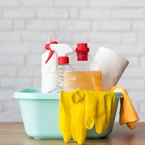 illustration cleaning supplies